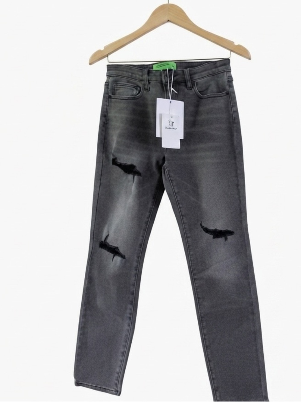 SR vs. Sandrine Rose “the virgin label” Distressed Denim - Picture 2 of 5